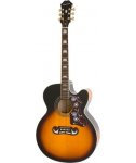 Epiphone J-200EC Studio Solid Top Fishman Sonitone Left-Hand VS Vintage Sunburst gitara elektro-akustyczna leworęczna Vintage Sunburst