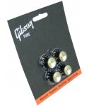 Gibson Top Hat Knobs Black w/Gold Metal Insert 4 szt. MK020 - gałki