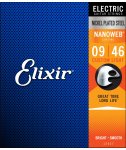 Elixir 12027 NanoWeb Custom Light 9-46 struny elektryczne